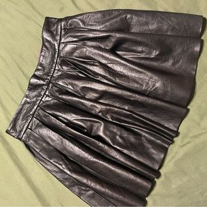 Alice & Olivia leather skirt